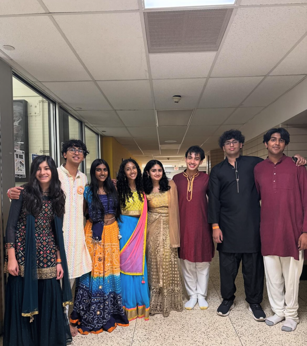 The ICS board poses together at Garba hosted at Moorestown High School. 